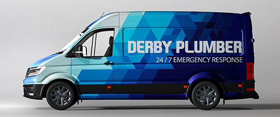 emergency derby plumber service car 560x235 1